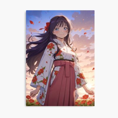 Fragrant Kaoruko Waguri Sunset Yukata Serenity Poster