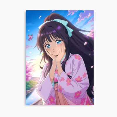 Fragrant Kaoruko Waguri Yukata Sakura Poster