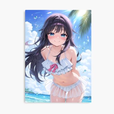 Fragrant Kaoruko Waguri Summer Bikini Ocean Poster