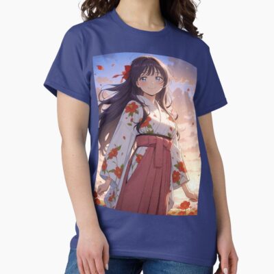 Fragrant Kaoruko Waguri Sunset Yukata Waifu Serenity T-shirt