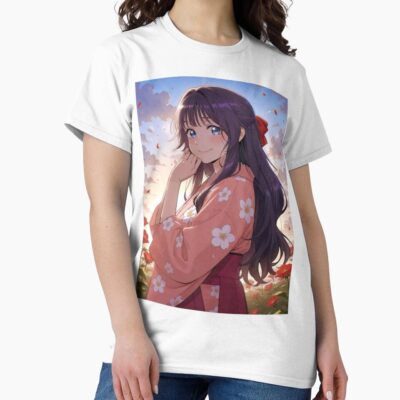 Kaoruko Waguri Lovely Yukata Fragrant T-shirt