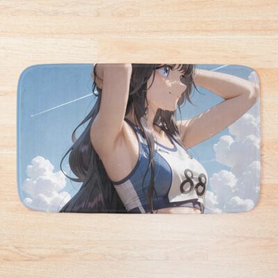 Kaoruko Waguri Sports Spirit Fragrant Flower Blooms Dignity Bath Mat