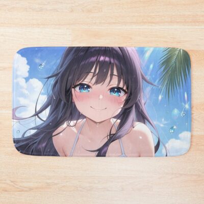 Fragrant Kaoruko Waguri Summer Bikini Ocean Bath Mat