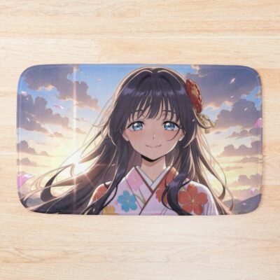 Kaoruko Waguri Floral Kimono Radiance Fragrant Flower Bath Mat