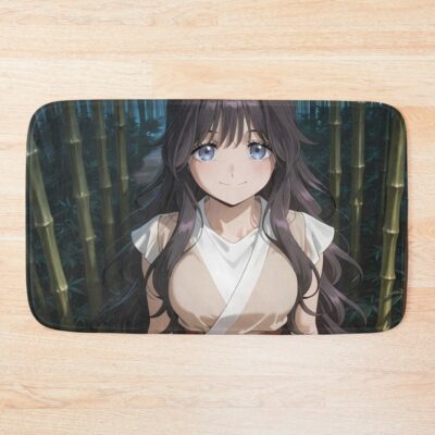 Kaoruko Waguri Bamboo Path Fragrant Flower Blooms Bath Mat