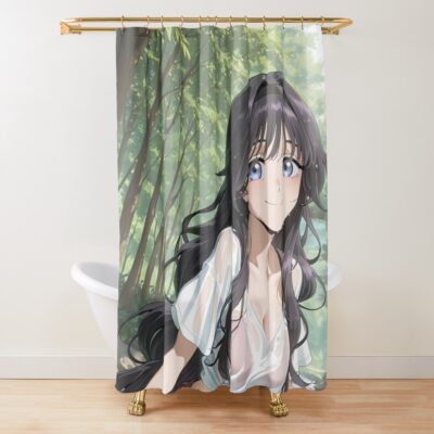 Fragrant Kaoruko Waguri River Adventure Summer Shower Curtain