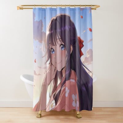 Kaoruko Waguri Lovely Yukata Shower Curtain
