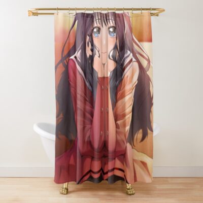 Waguri Lovely Anime Girl Shower Curtain
