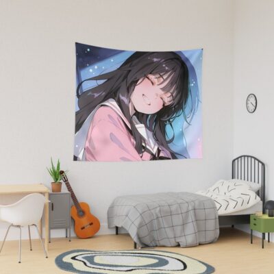 Kaoruko Waguri Dreamlike Smile Fragrant Flower Tapestry