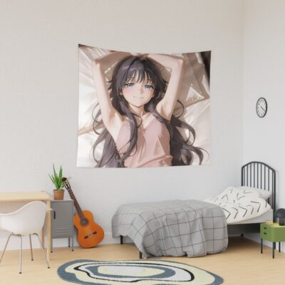 Kaoruko Waguri Relaxing Charm Fragrant Flower Blooms Tapestry